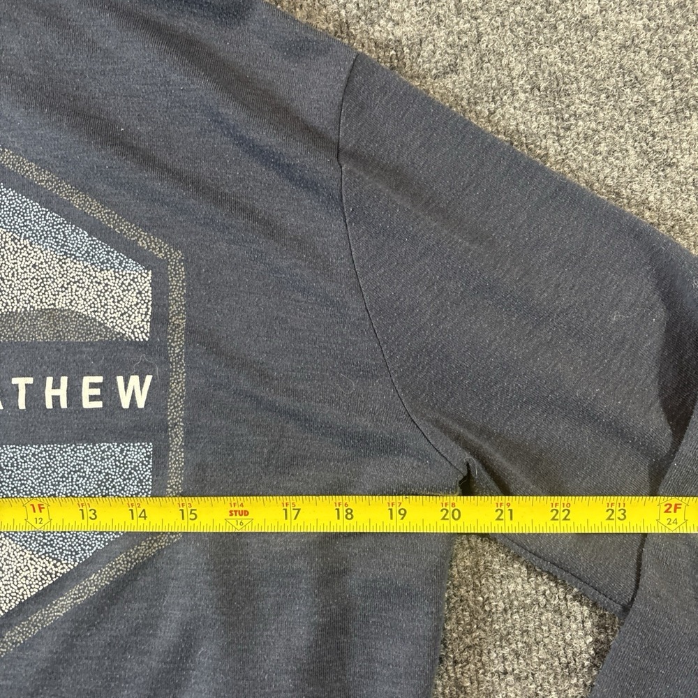 TravisMathew Pullover Hoodie Blue Solid Logo Drawstring Men's M Regular - Picture 6 of 6